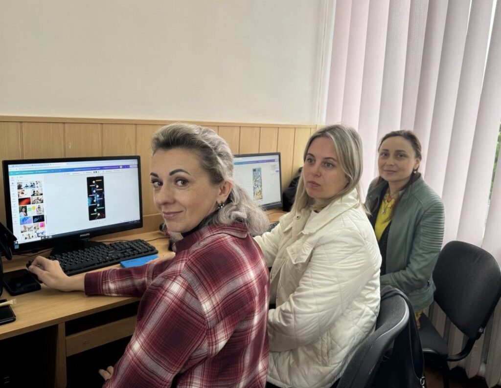 Canva в дії: педагоги Рівненщини вдосконалюють цифрові навички на семінарі-практикумі!